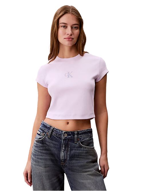 Calvin Klein Slim Ribbed T-Shirt CALVIN KLEIN | LV047AB8023OQ
